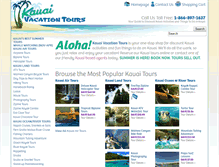 Tablet Screenshot of kauaivacationtours.com